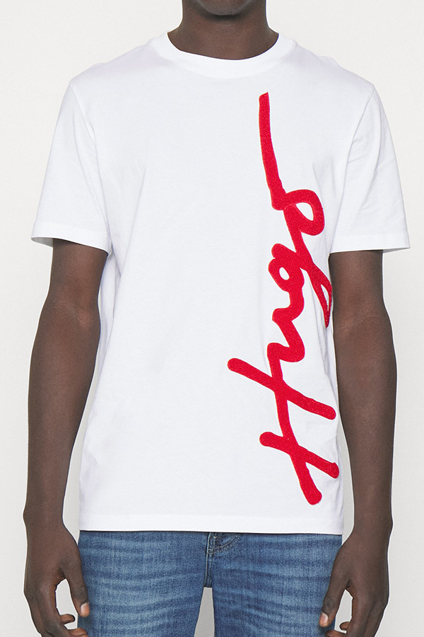 T-SHIRT HUGO - 100 WHITE